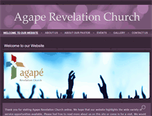 Tablet Screenshot of agaperchurch.co.za